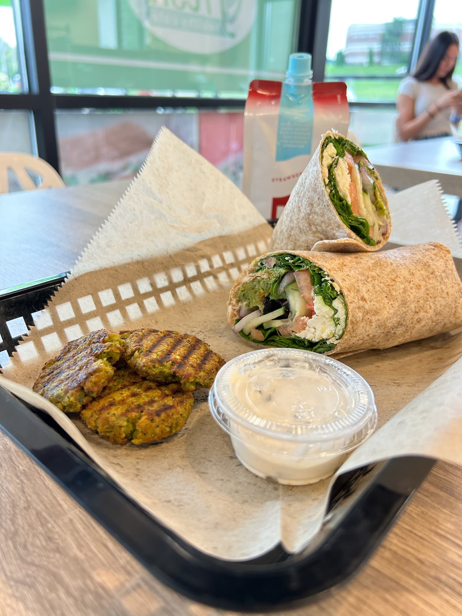 Wrap and falafel