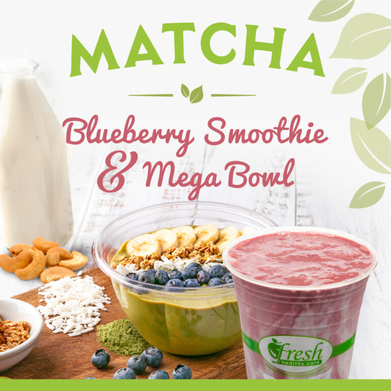Matcha Blueberry social